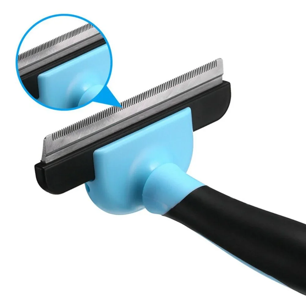 🐾 Professional Pet Deshedding Tool ✨ Dog & Cat Grooming Brush Fur Remover